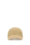 Burberry Equestrian Knight Design Cotton Gabardine Baseball Cap In Gold
