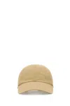 Burberry Equestrian Knight Design Cotton Gabardine Baseball Cap In Gold