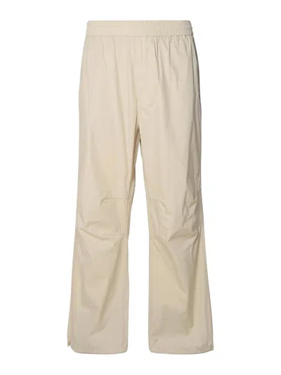 Burberry Straight-leg Drawstring Trousers In Ivory