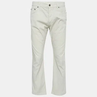Pre-owned Burberry Beige Cotton Chino Trousers Xxl In Sand