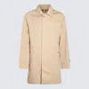 Burberry Single-breasted Trench Coat In Brown