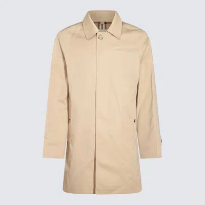 Burberry Single-breasted Trench Coat In Beige