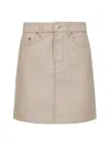 Burberry Equestrian Knight Denim Skirt
