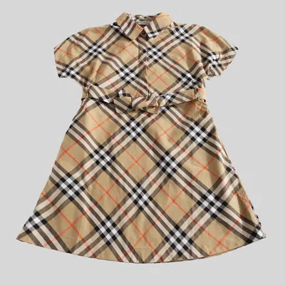 BURBERRY BEIGE COTTON DRESS