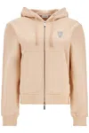 Burberry Beige Cotton Hoodie With Knight Illustration In Beige