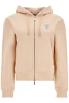Burberry Beige Cotton Hoodie With Knight Illustration In Beige