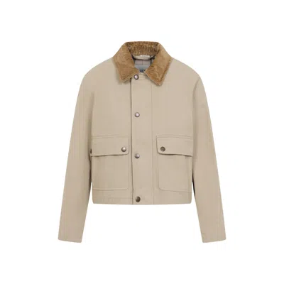 BURBERRY BURBERRY BEIGE COTTON JACKET