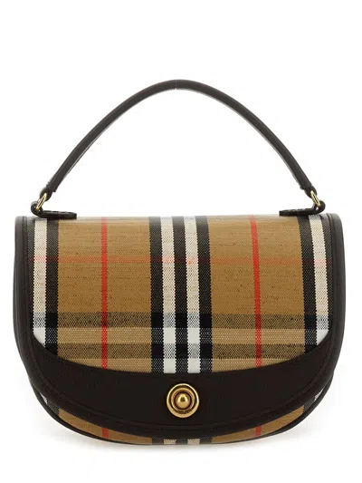 Burberry Beige Cotton Linen Crossbody Bags
