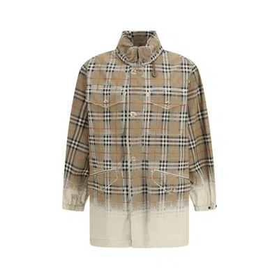 Burberry Beige Cotton Parka