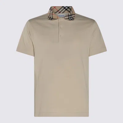 Burberry Beige Cotton Polo Shirt