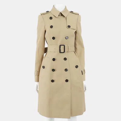Pre-owned Burberry Beige Cotton Prorsum Trench Coat Size S
