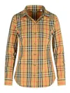 Burberry Long Sleeves Checked Shirt In Multi