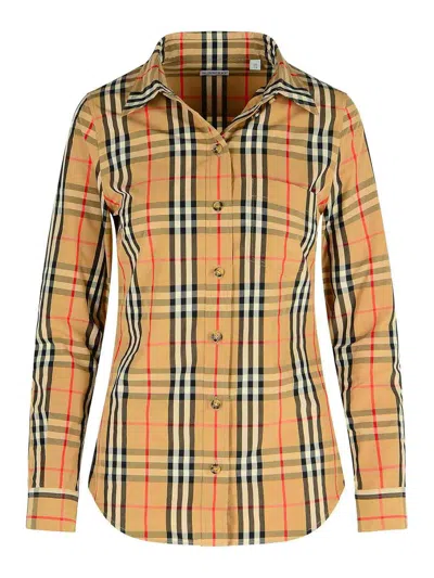 BURBERRY BEIGE COTTON SHIRT