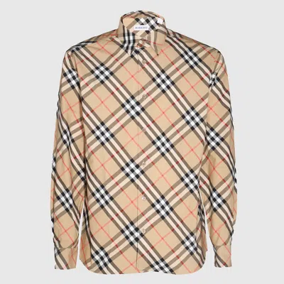 BURBERRY BEIGE COTTON SHIRT