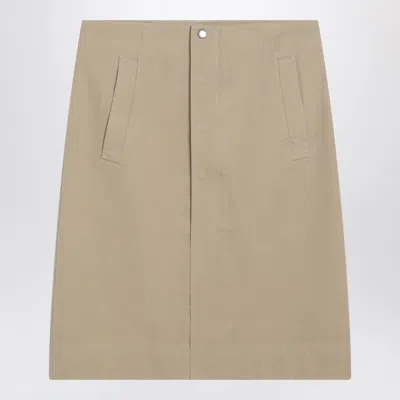 BURBERRY BURBERRY BEIGE COTTON SKIRT