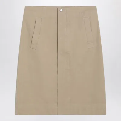 BURBERRY BURBERRY  BEIGE COTTON SKIRT