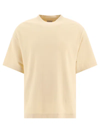 Burberry Beige Short-sleeved T-shirt With Ekd Print In Nude