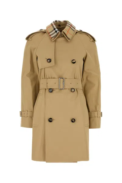 BURBERRY BEIGE COTTON TRENCH COAT