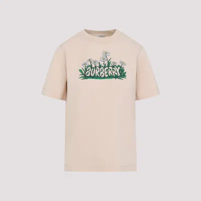 BURBERRY BEIGE CREWNECK T-SHIRT