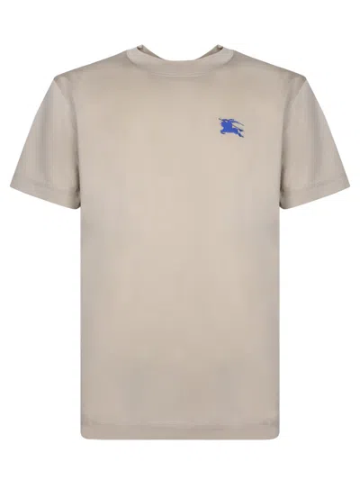 Burberry Beige Crewneck T-shirts In Neutral