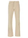 Shop Burberry Beige Denim Jeans