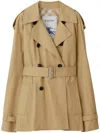 Burberry Cotton Trench Coat In Beige