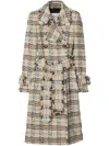 Burberry Double-breasted Coat In Beige
