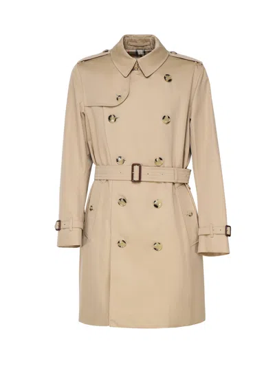 Burberry Beige Double Breasted Trench Coat