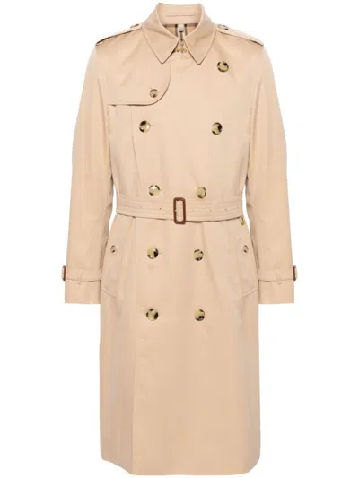 Burberry Beige Double-breasted Trench Coat
