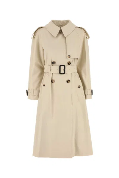 BURBERRY BEIGE DOUBLE BREASTED TRENCH COAT