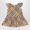 Burberry Beige Dress In Cotton With Check Pattern In Beige