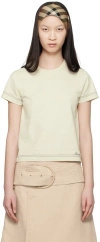Burberry Logo-embroidered Crop Top In Neutral