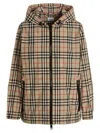 Burberry Everton Checked Zip-up Jacket In Beige