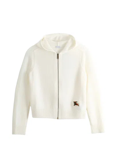 Burberry Beige Full Zip Jacket In Neutral