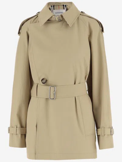 Burberry Beige Gabardine Trench Coat