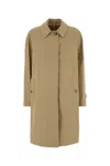 Burberry Beige Single-breasted Trench Coat In Neutral