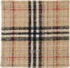 Burberry Beige Giant Check Tweed Cushion Cover In Archive Beige