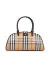Burberry Beige Highlands Bowling Bag In Multi