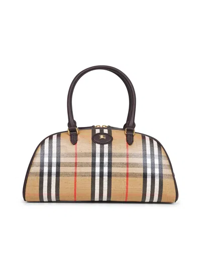 BURBERRY BEIGE HIGHLANDS BOWLING BAG