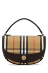 Burberry Embroidered Canvas Highlands Handbag