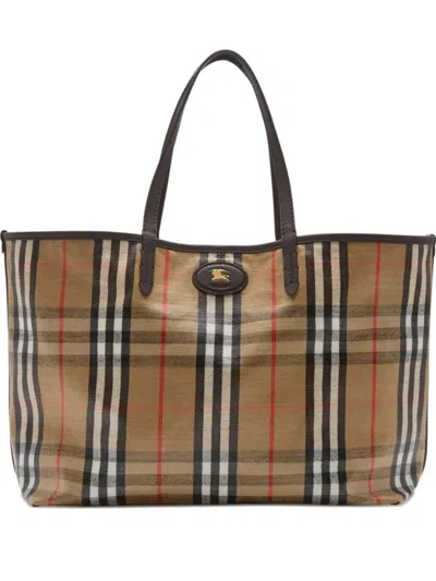 BURBERRY BEIGE HIGHLANDS MEDIUM TOTE