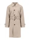 Burberry Organic Cotton Trench With Check Lining