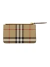 Burberry Checkered Pattern Wallet Gold-tone Hardware In Brown