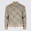 Burberry Mens Linden Ip Check Check-pattern Relaxed-fit Wool-blend Bomber Jacket In Linden Ip Check