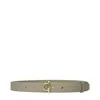 Burberry Beige Leather Regular Belt In Green