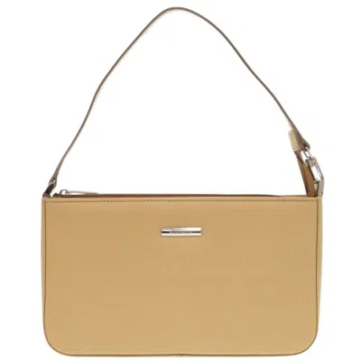 Pre-owned Burberry Beige Leather Shoulder Bag ()
