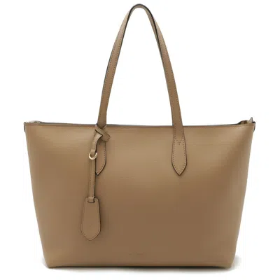 Pre-owned Burberry Beige Leather Shoulder Bag Tote Bag ()