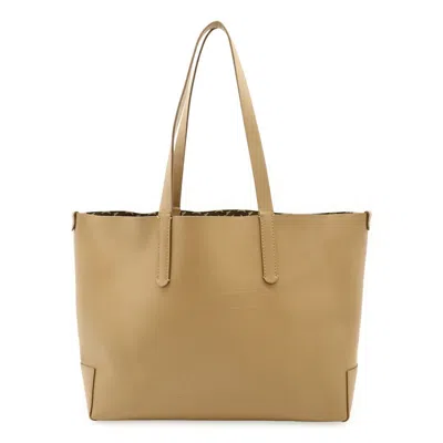 Pre-owned Burberry Beige Leather Shoulder Bag Tote Bag () In Sand