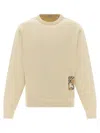 Burberry Beige Logo Sweatshirt In Beige