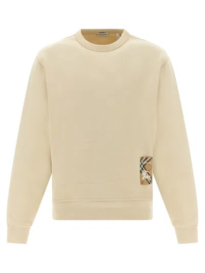 BURBERRY BEIGE LOGO SWEATSHIRT